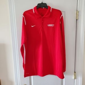 NIKE Dri- Fit Long Sleeved Polo.  LIBERTY